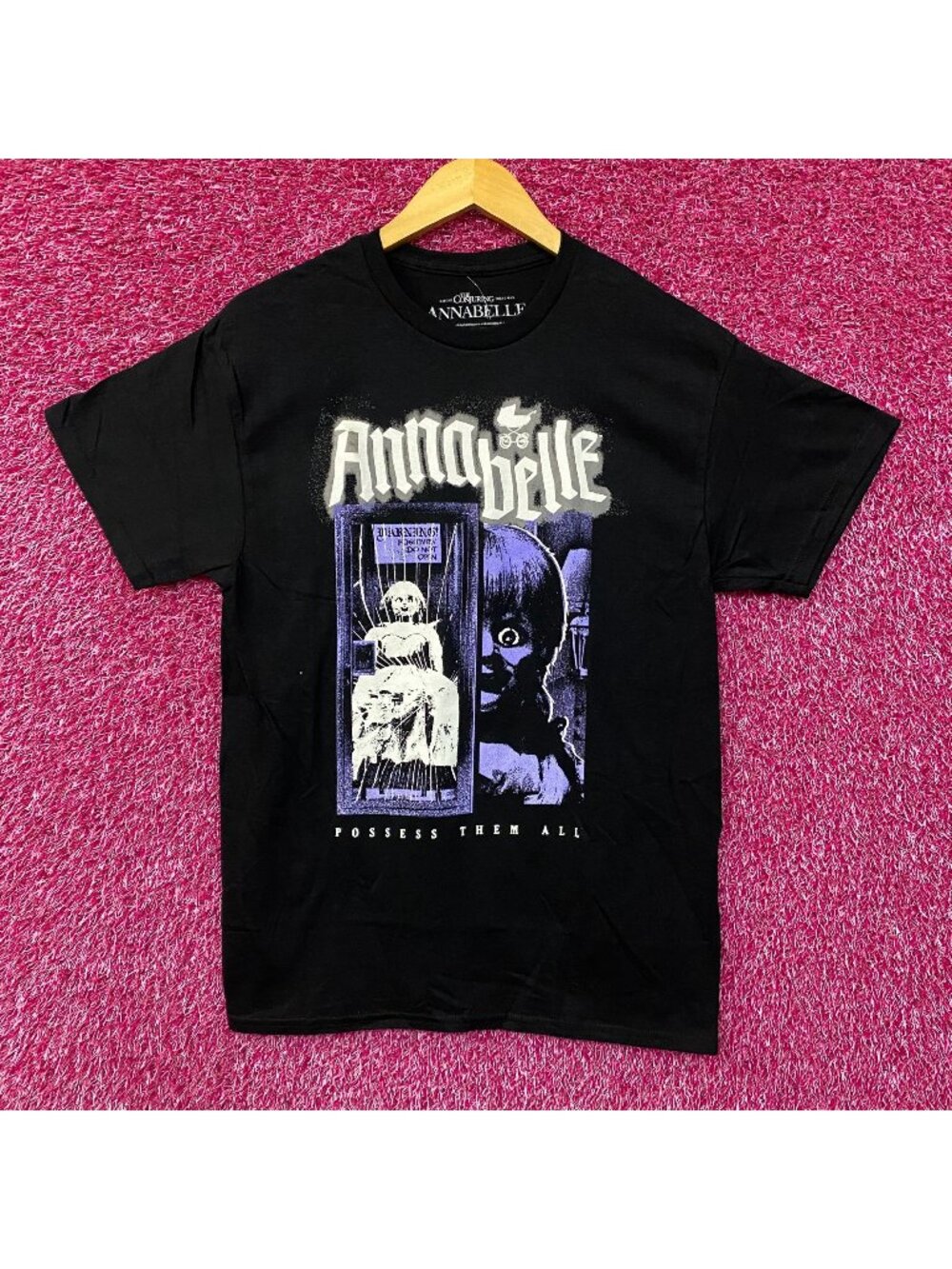 Annabelle Possess Them All Horror Movie Graphic T-Shirt Medium